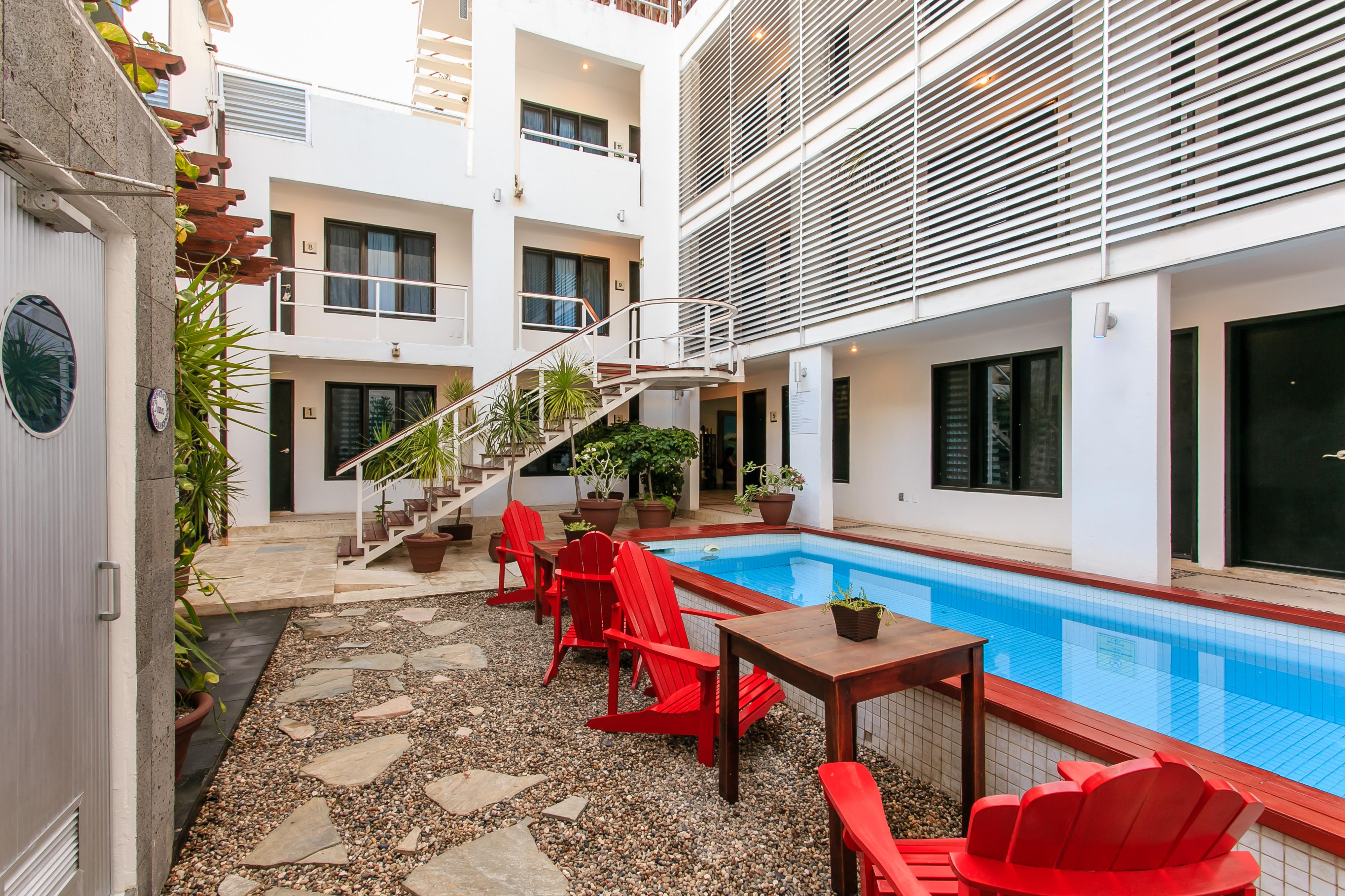 Casa Ticul Hotel Boutique - 5Th Ave (Adults Only) Playa del Carmen Eksteriør billede The Hotel's courtyard